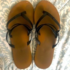 Black Volcom Sandals